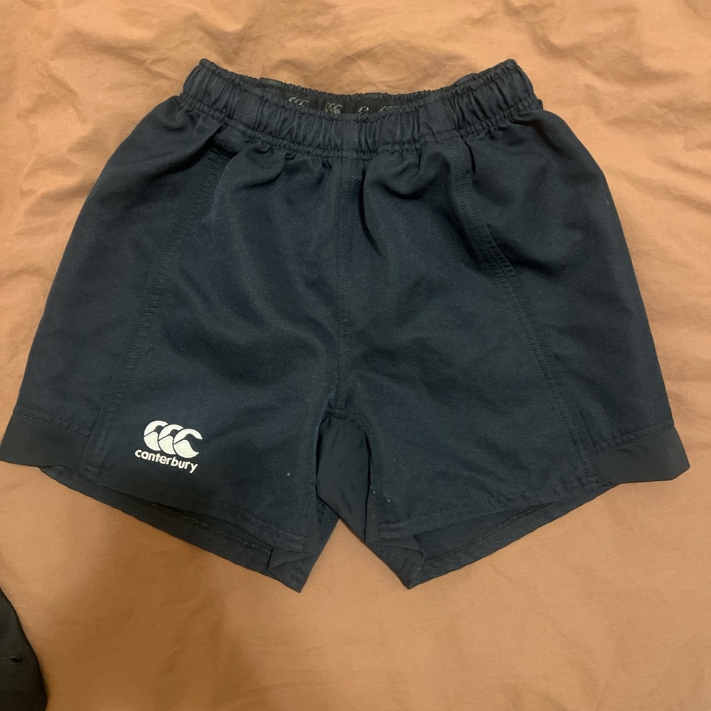 canterbury rugby black shorts size small
